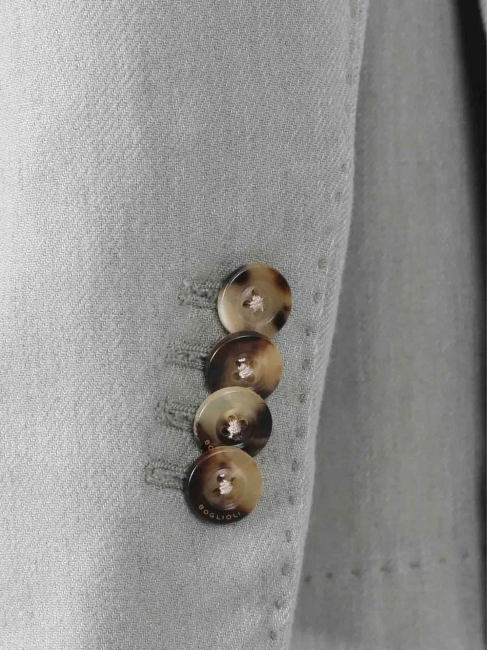 Boglioli Blazer met enkele rij knopen Groen