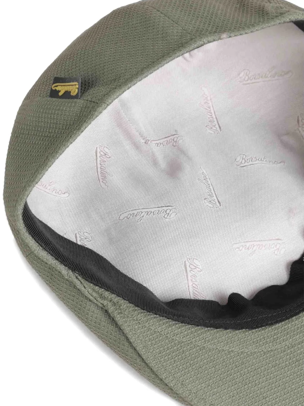 Borsalino Baret van katoenen blend Groen