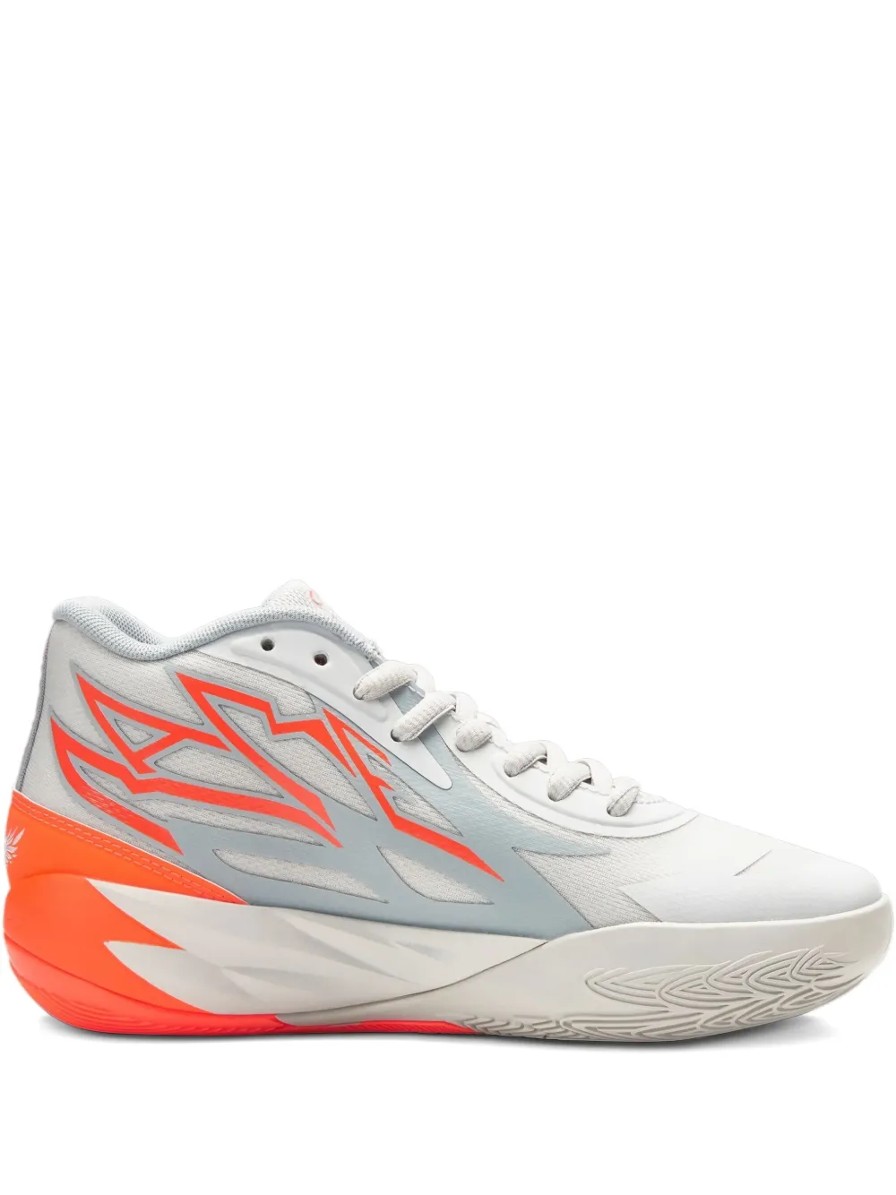 PUMA x Lamelo Ball MB.02 "Platinum Grey Ultra Orange" sneakers