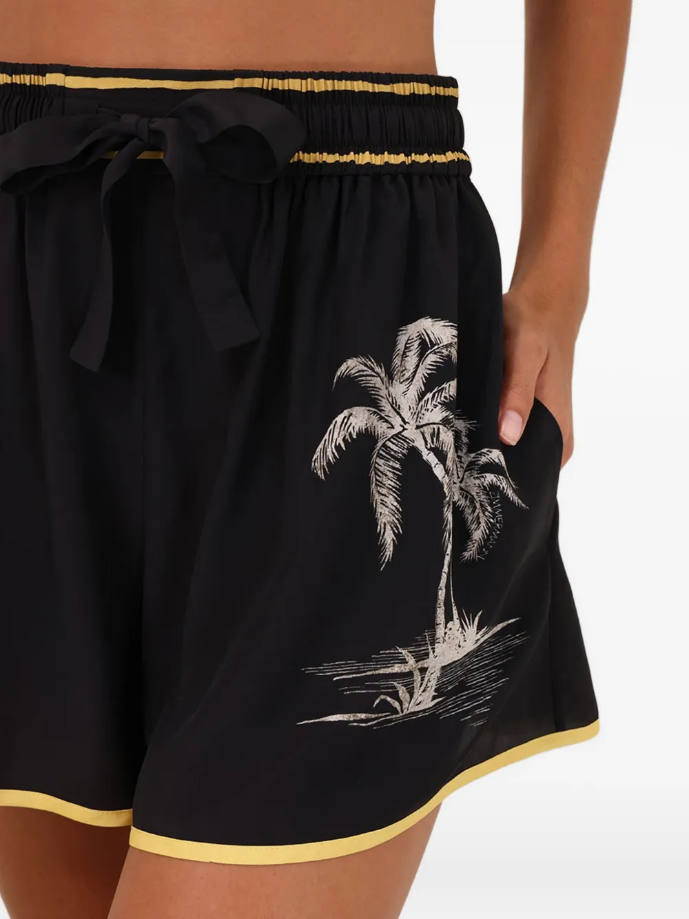ZIMMERMANN falda midi con palmeras estampadas | Faldas de cintura alta | Image 2