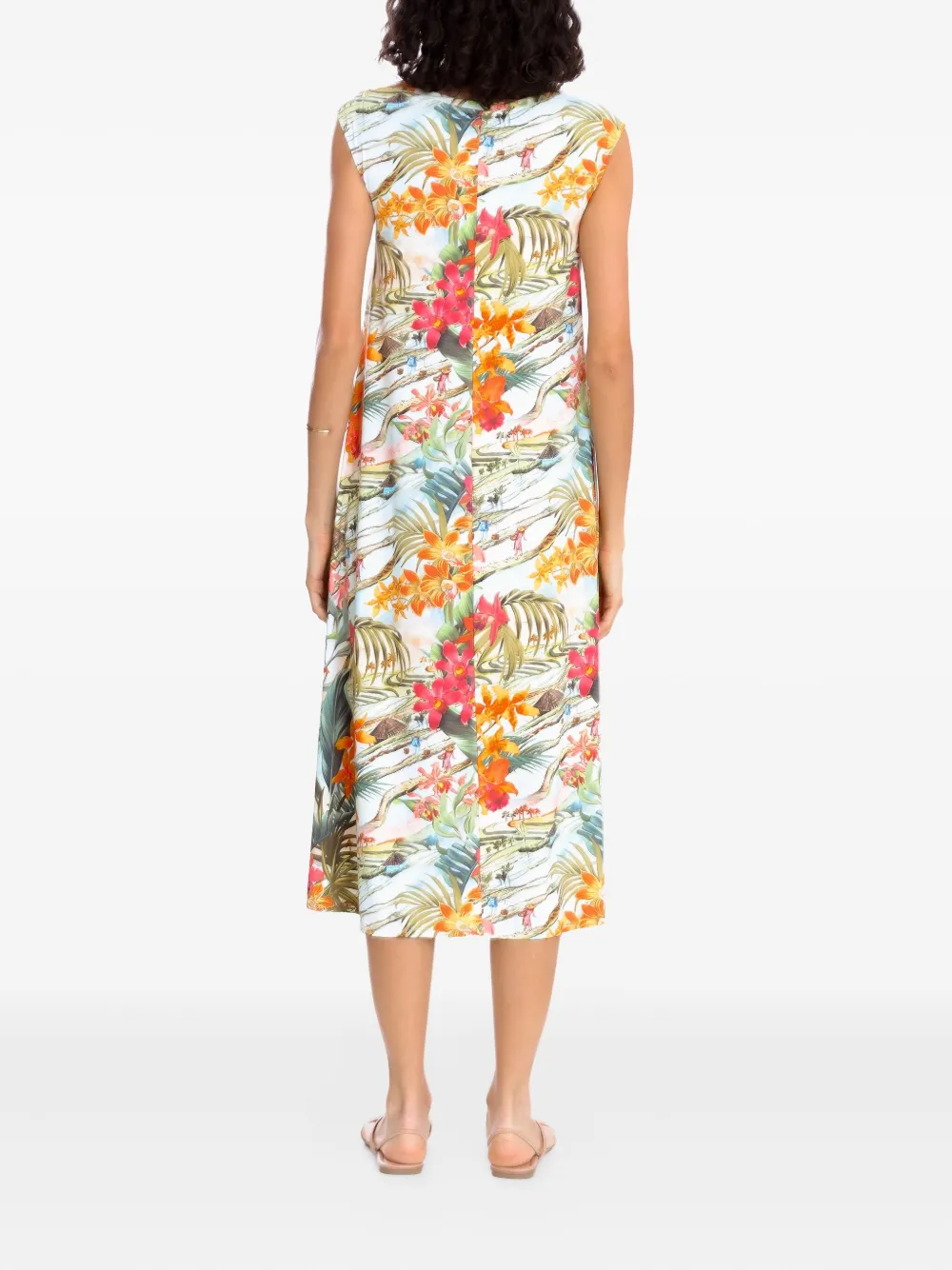 Lygia & Nanny Jurk met bloemenprint Groen