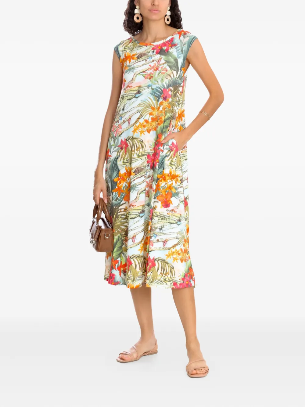 Lygia & Nanny floral-print dress - Groen