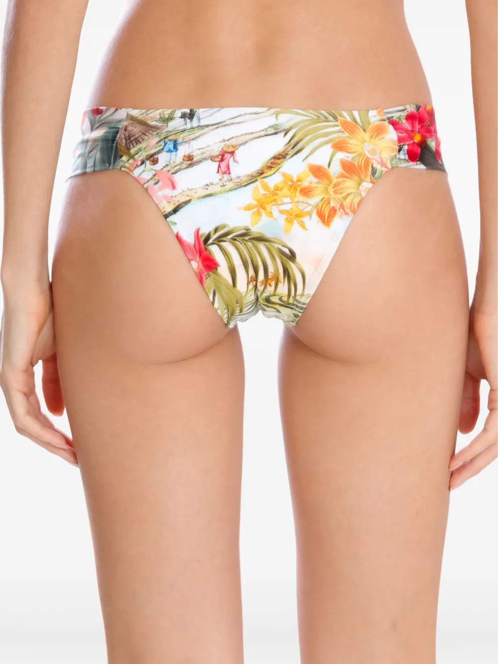 Lygia & Nanny Ritz floral-print bikini bottoms Wit