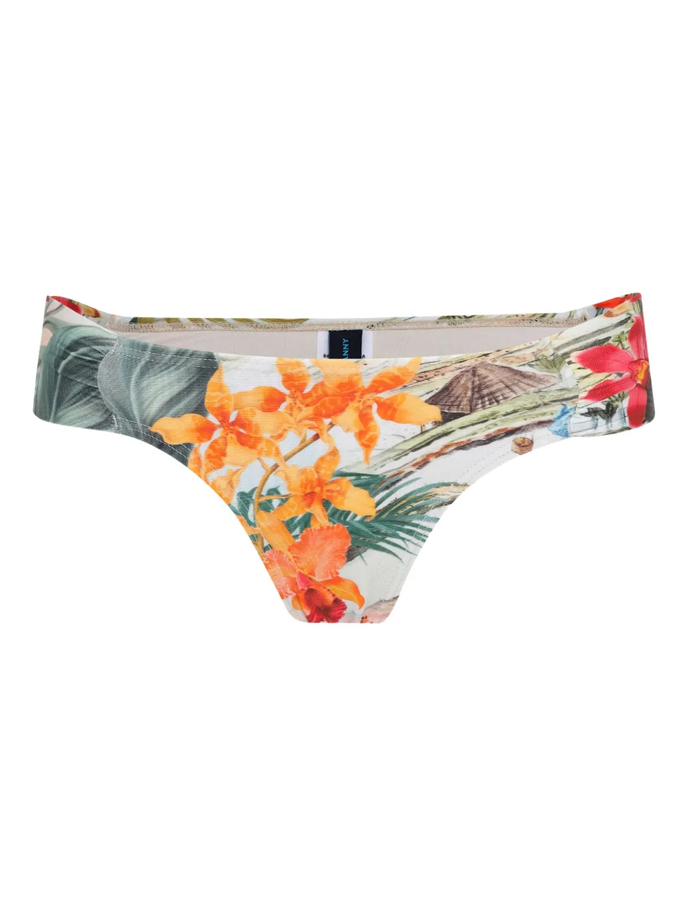 Lygia & Nanny Ritz floral-print bikini bottoms Wit