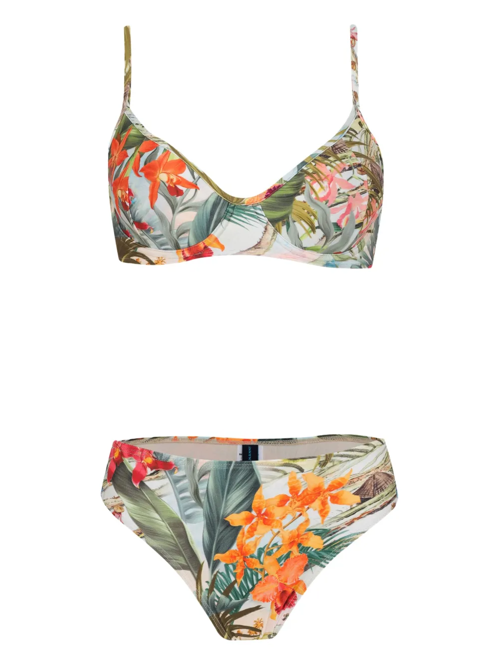 Lygia & Nanny Lilica tropical-print bikini - グリーン Lygia & Nanny Lilica tropical-print bikini - グリーン