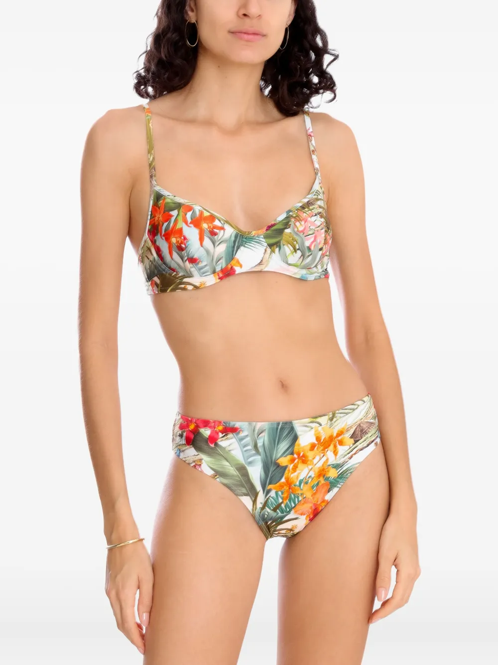 Lygia & Nanny Lilica tropical-print bikini Groen