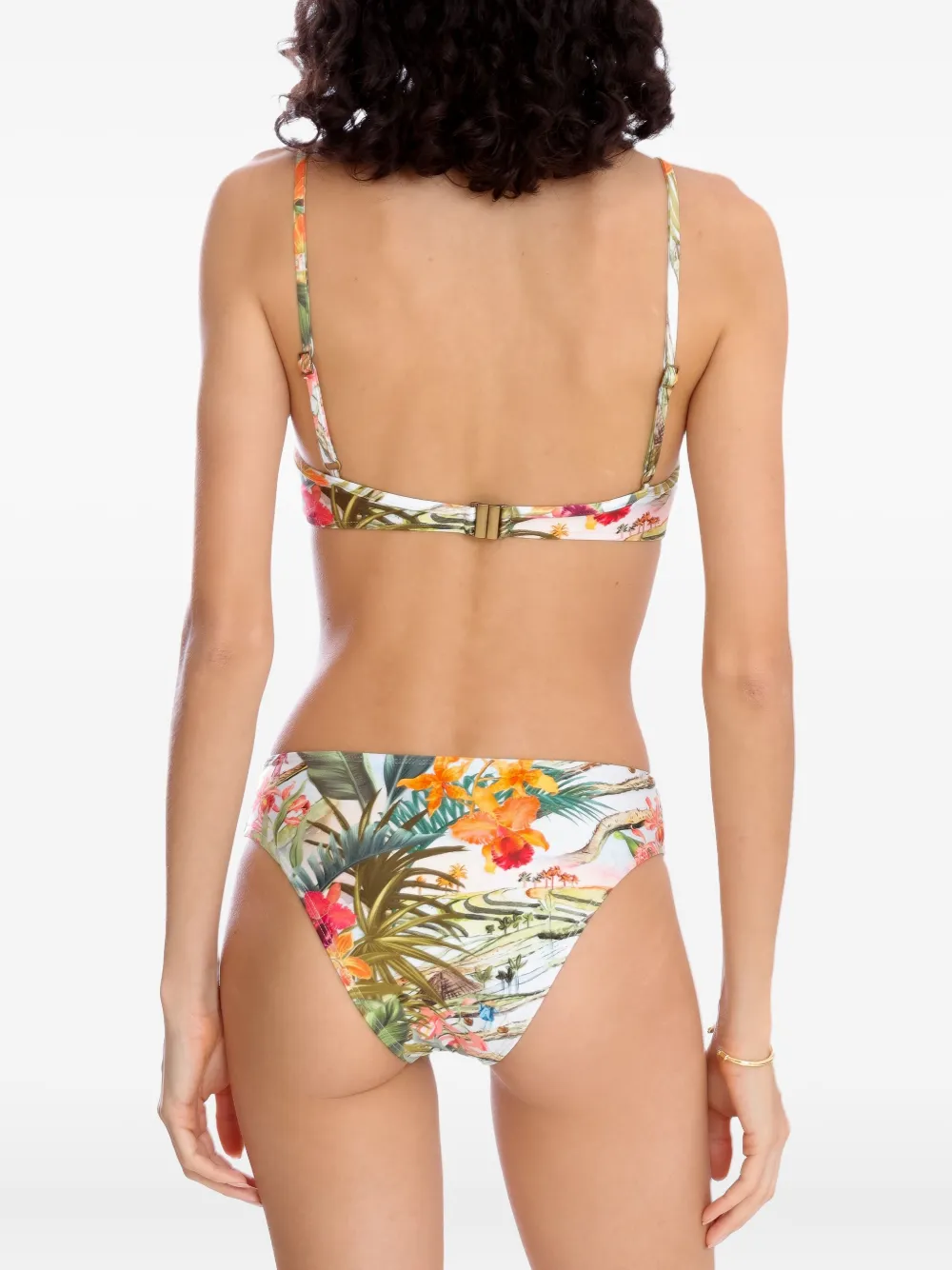 Lygia & Nanny Lilica tropical-print bikini Groen