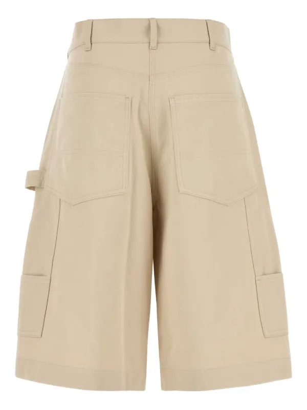 Weekend Max Mara Cotton Bermuda Shorts | Neutrals | FARFETCH