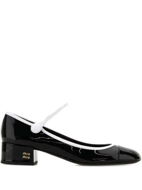 Miu Miu 40mm leather pumps