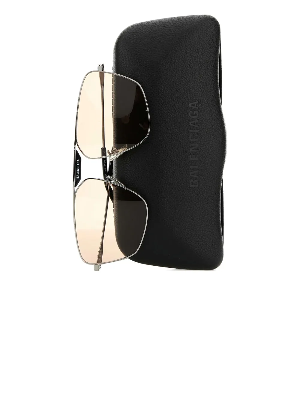 Balenciaga Eyewear Navigator zonnebril met oversized montuur Zilver