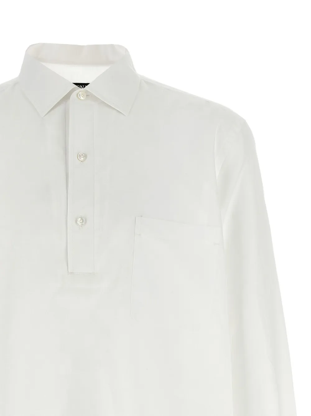 Zegna Poloshirt met lange mouwen Wit