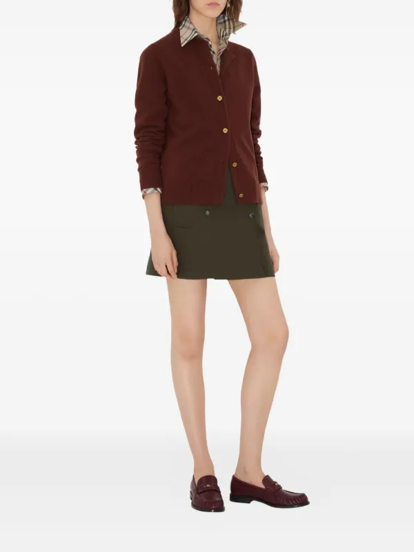 Burberry Leather Cadet Loafers | Red | FARFETCH