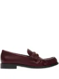 Burberry leather cadet loafers - Red