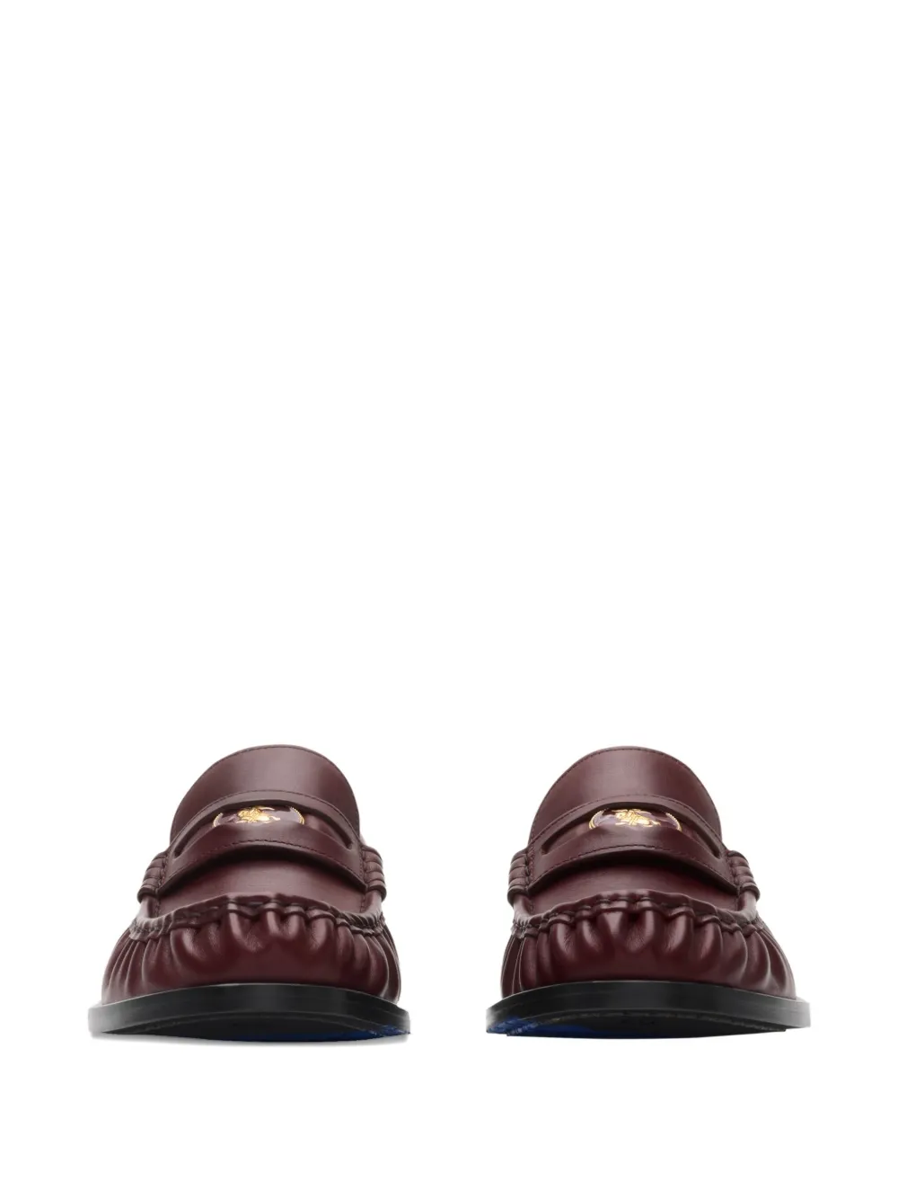 Burberry leather cadet loafers Red