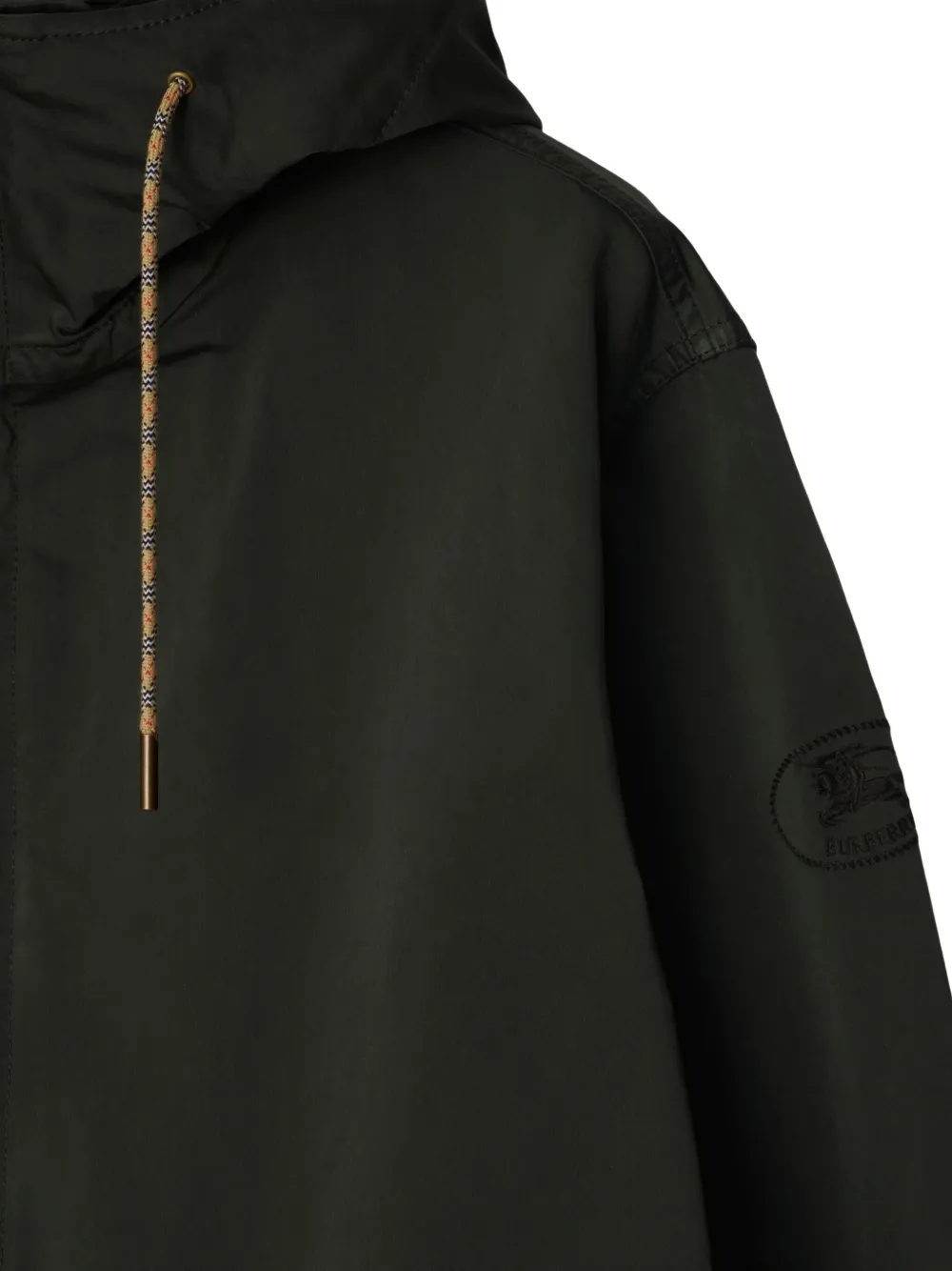 Burberry Parka met logopatch Groen