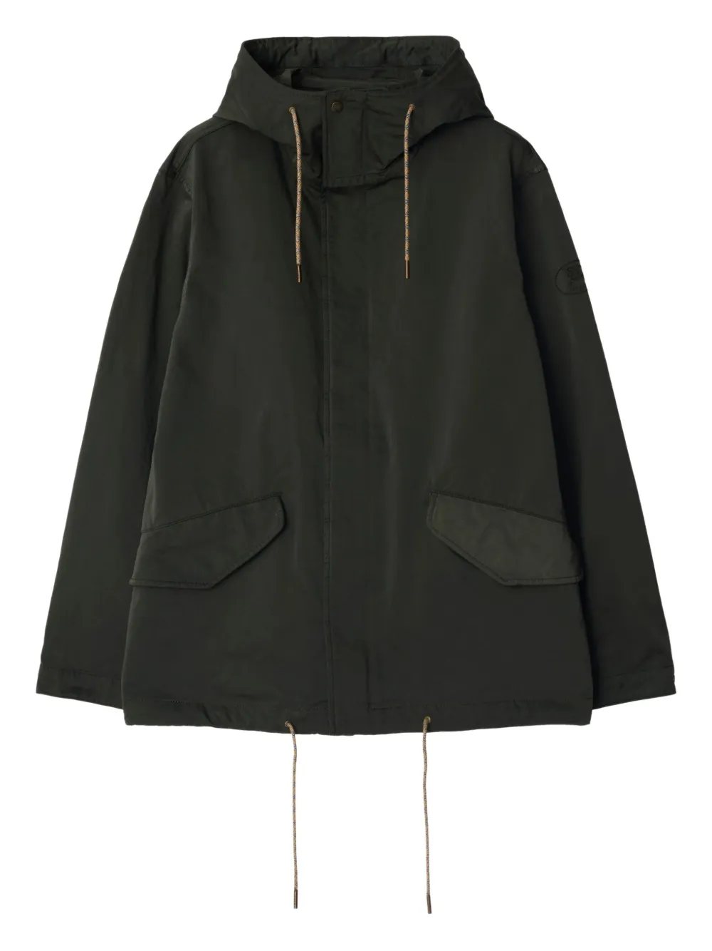 Burberry Parka met logopatch Groen
