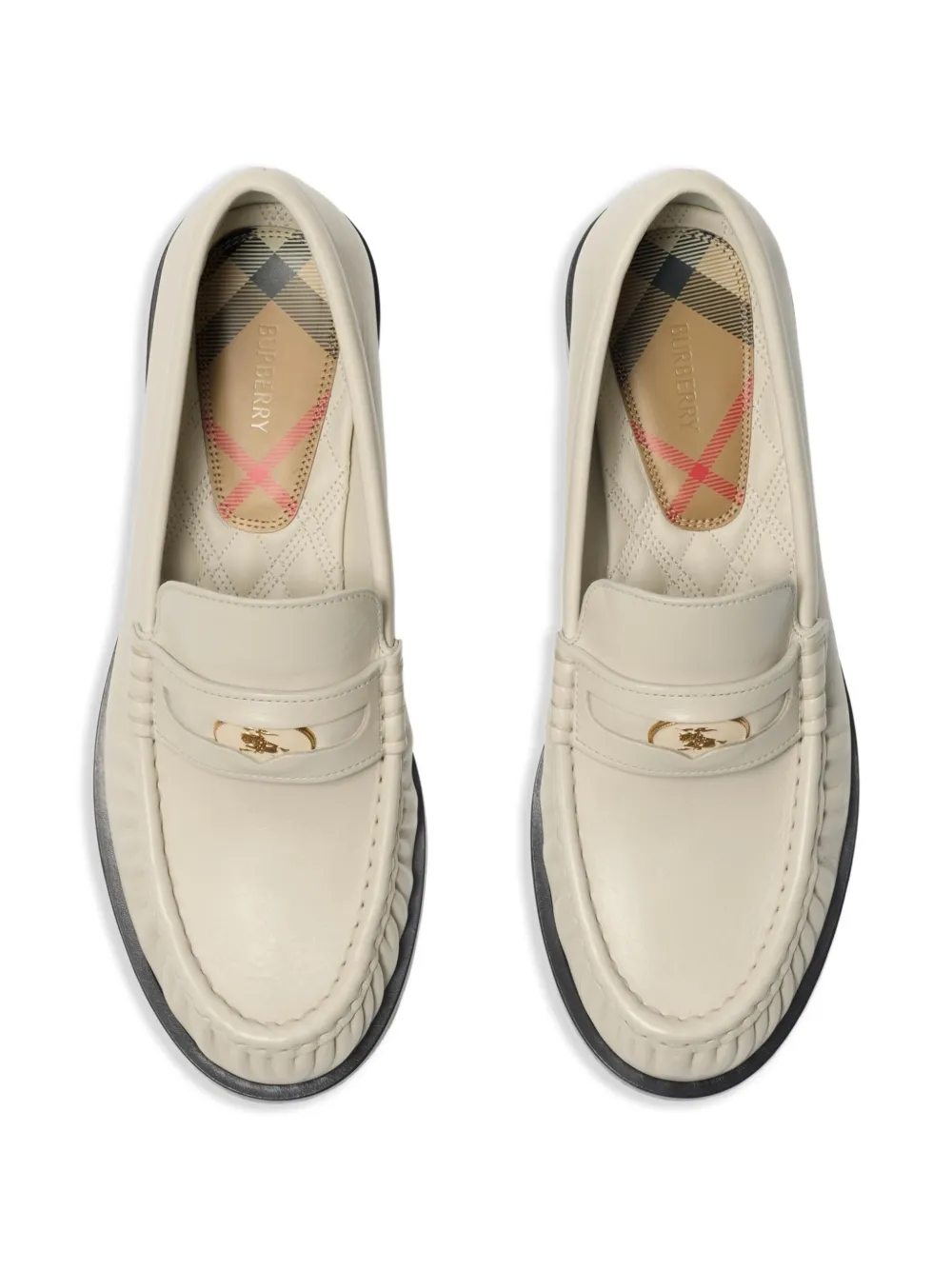 Burberry Cadet leren loafers Beige
