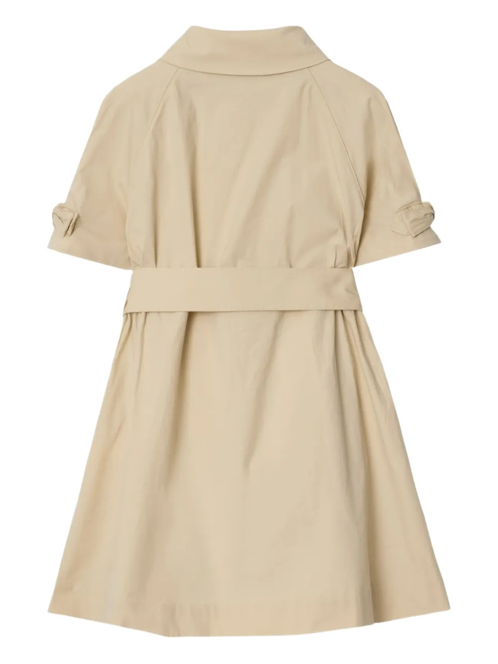 Burberry Kids Jurk met ceintuur Beige