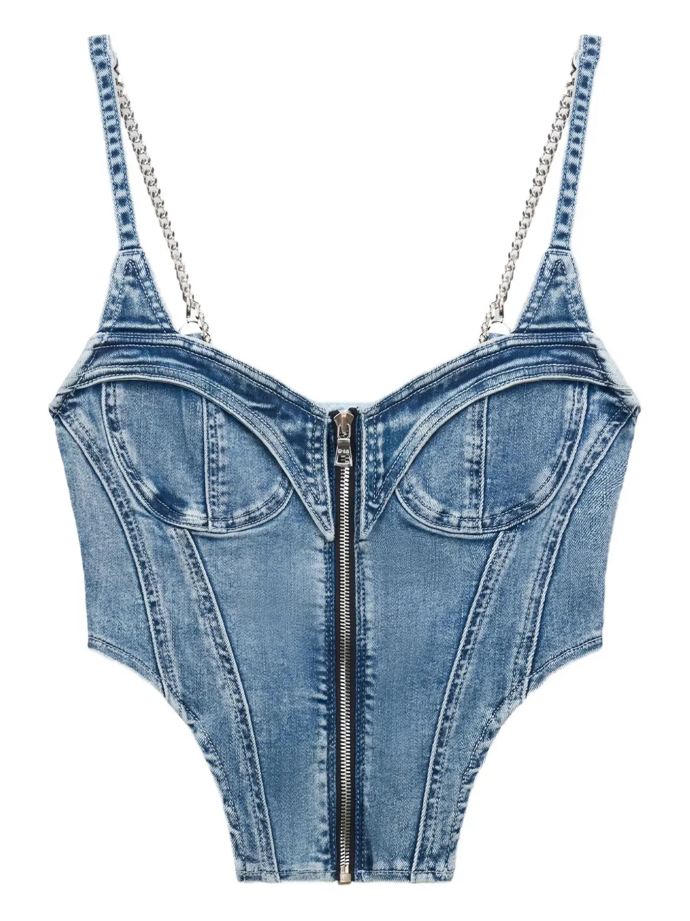 RTA Jazzi denim top | Blue | Image 1