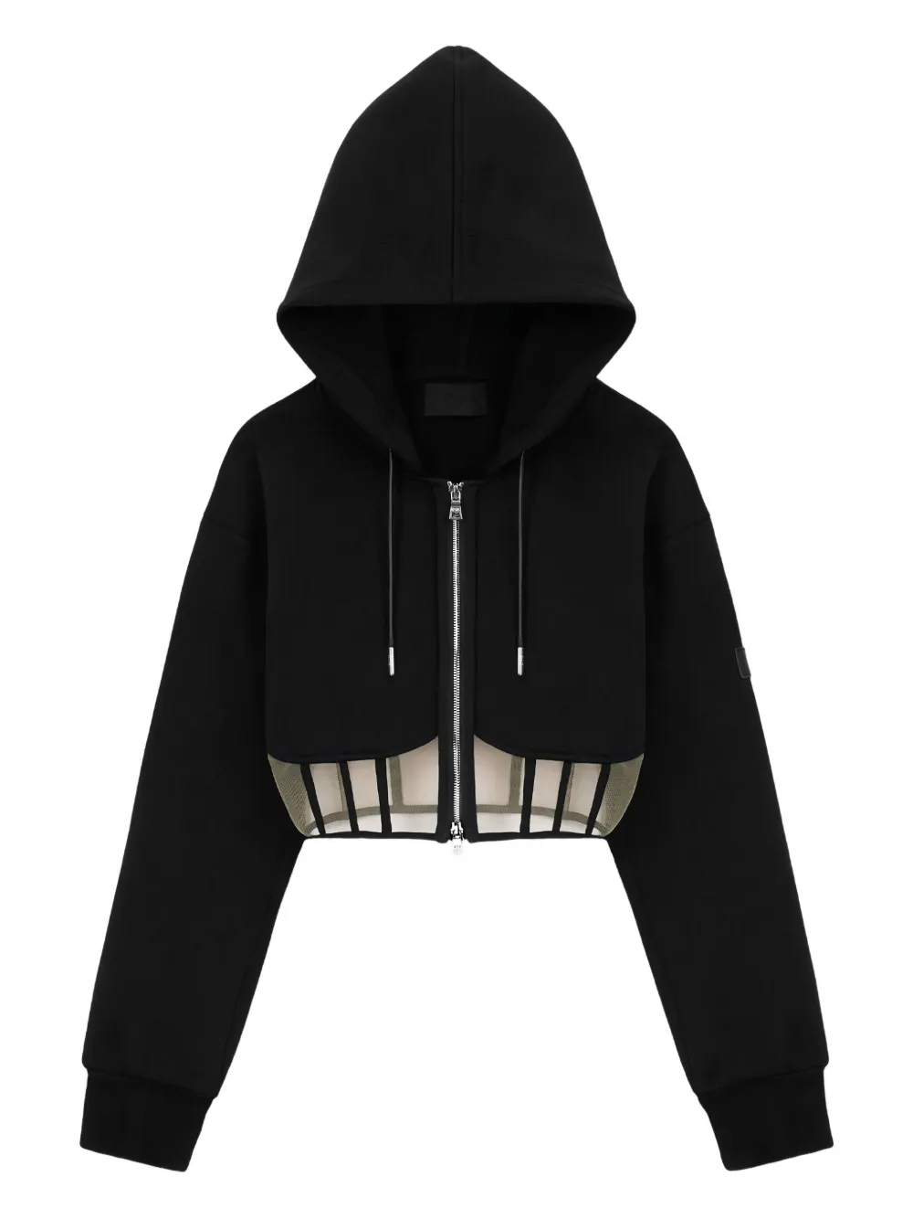 RTA Nora zip-up hoodie | Black | Image 1