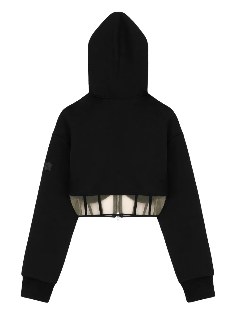 RTA Nora zip-up hoodie - Zwart