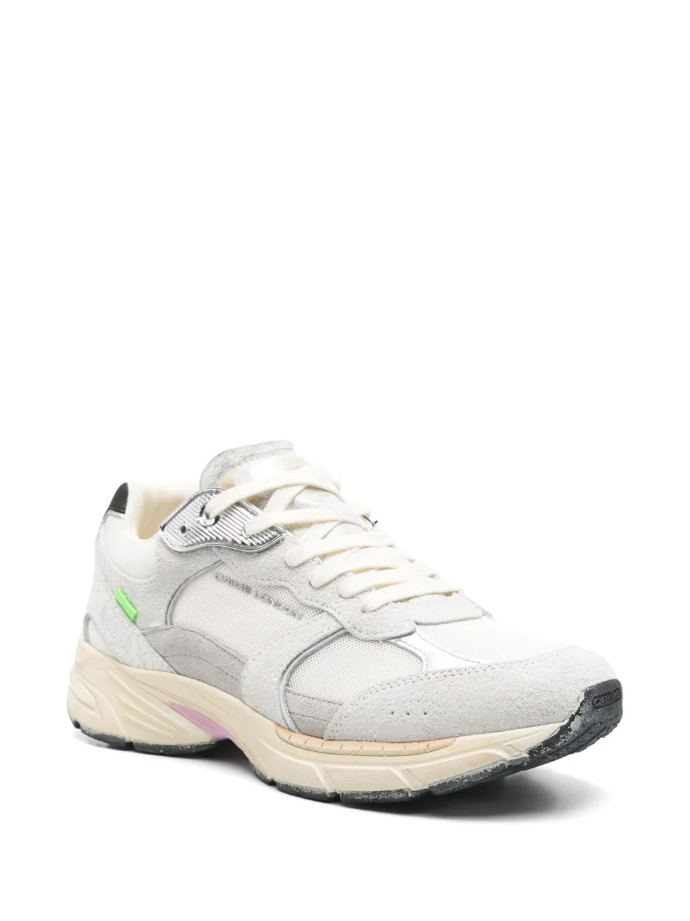 Crime London Leren sneakers Wit
