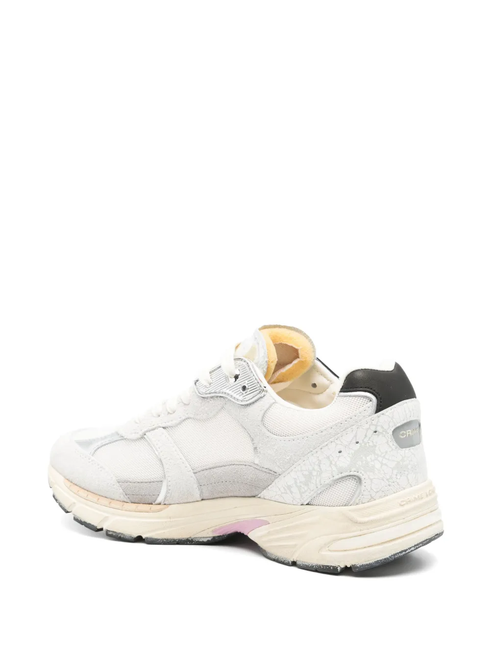 Crime London Leren sneakers Wit