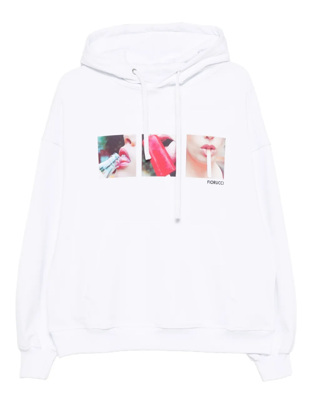 Fiorucci Hoodie met print Wit