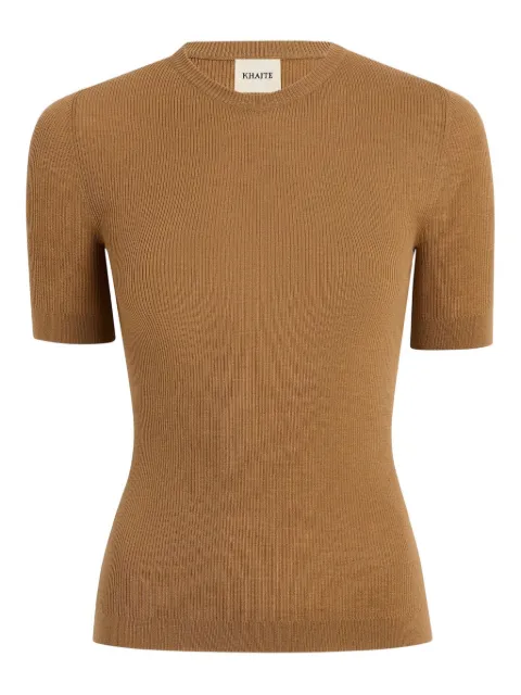 KHAITE Celina ribbed T-shirt