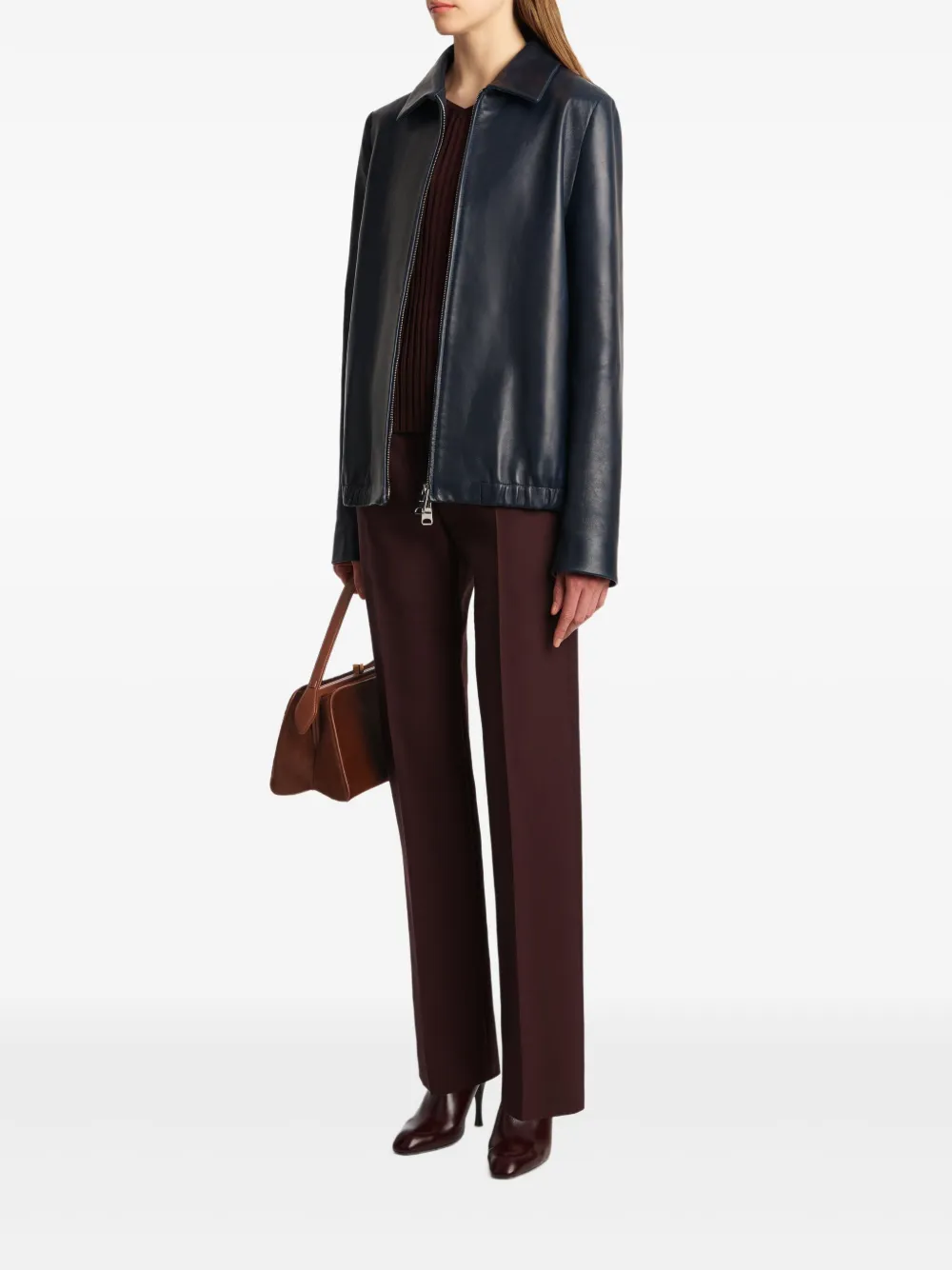 KHAITE Jackson Zip leather jacket | Leather Jackets | Image 2