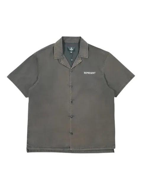Represent Script camp collar shirt