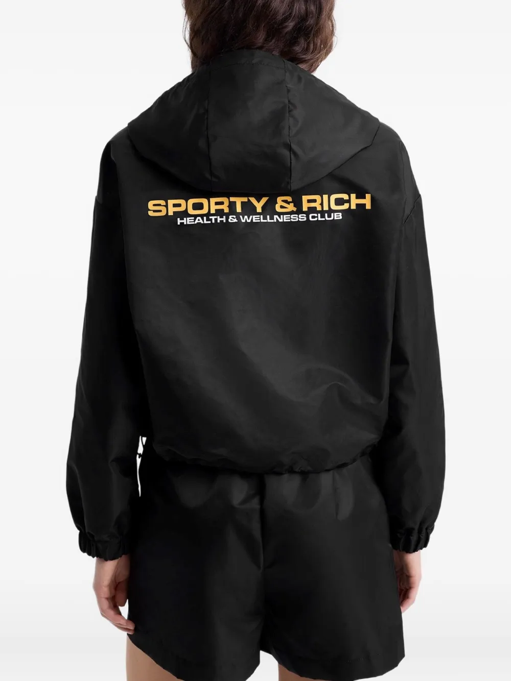 Sporty & Rich Bold Health windjack Zwart