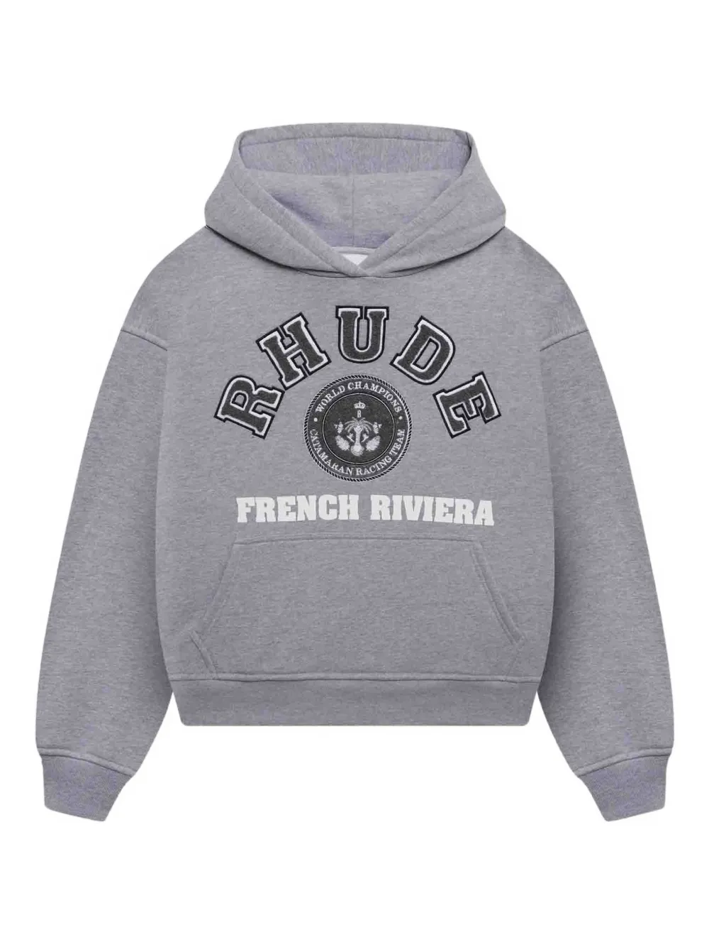 RHUDE logo-print hoodie | Grey | Image 1