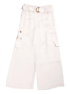 ショートパンツ Zimmermann Women Straight Pants Rhiannon Metallic Harem Pant Black Online | Zimmermann