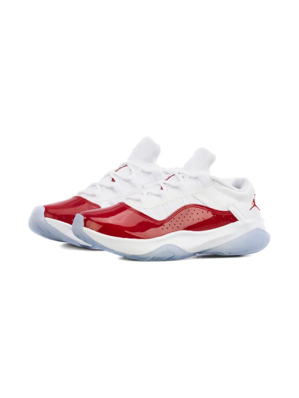 Jordan Kids patent-leather low trainers White