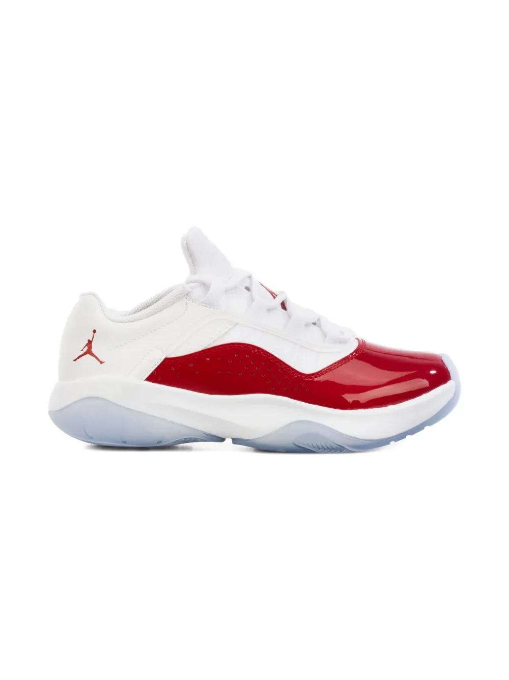 Jordan Kids patent-leather low trainers White