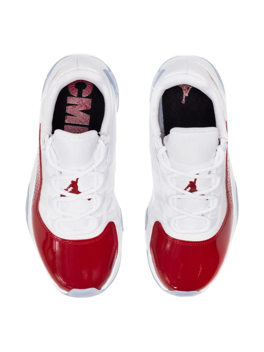 Jordan Kids patent-leather low trainers White