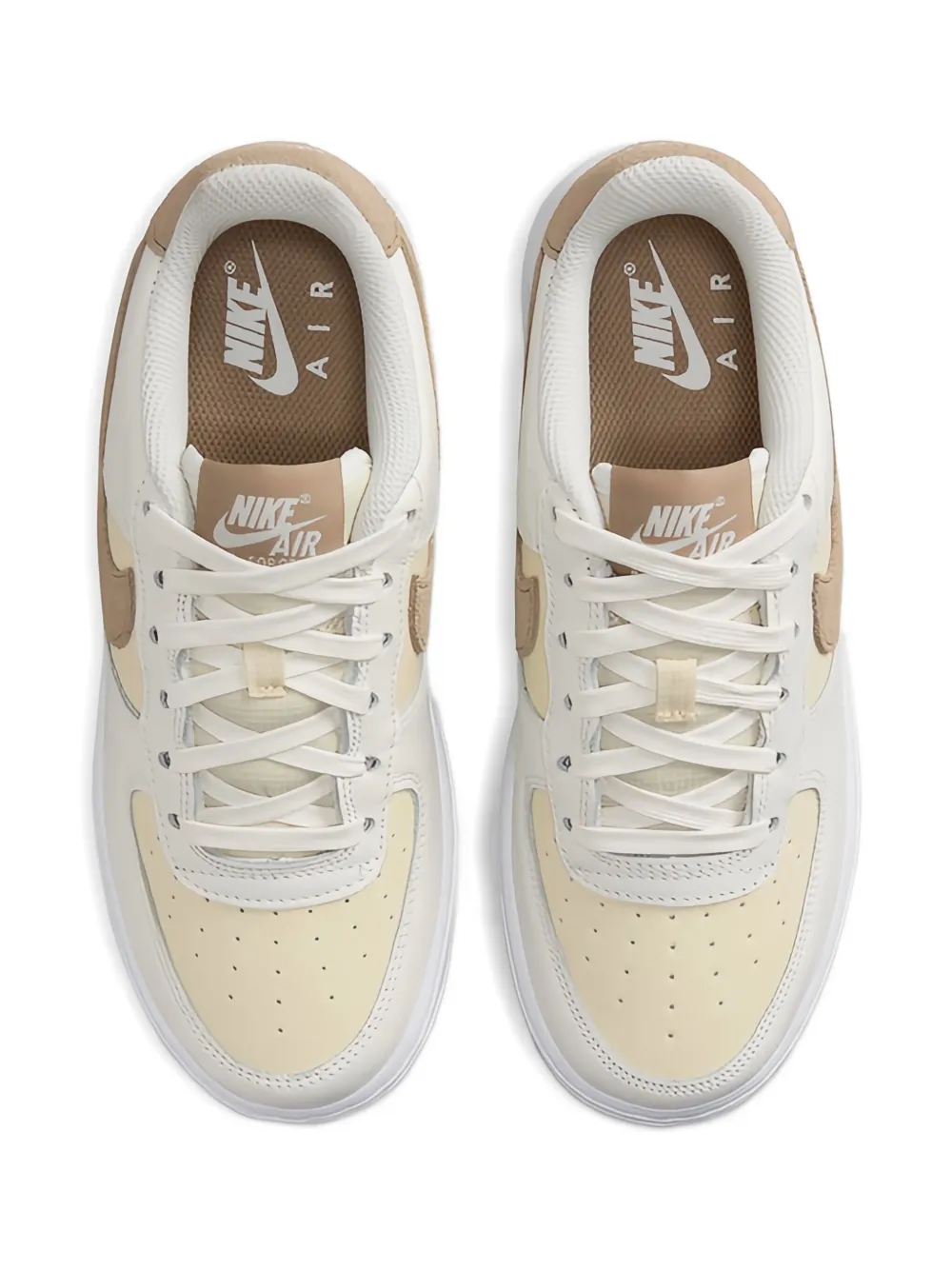 Nike Kids suede-panel low trainers Neutrals