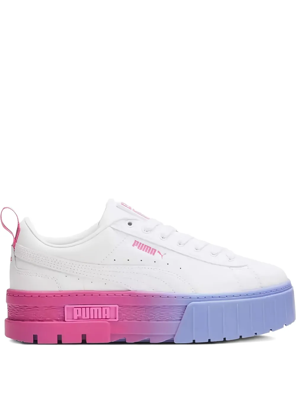 Reebok Mayze Fade "white/pink/elecktro Purple" Sneakers In White