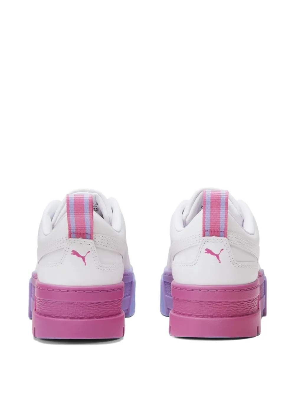 Reebok Mayze Fade "white/pink/elecktro Purple" Sneakers In White