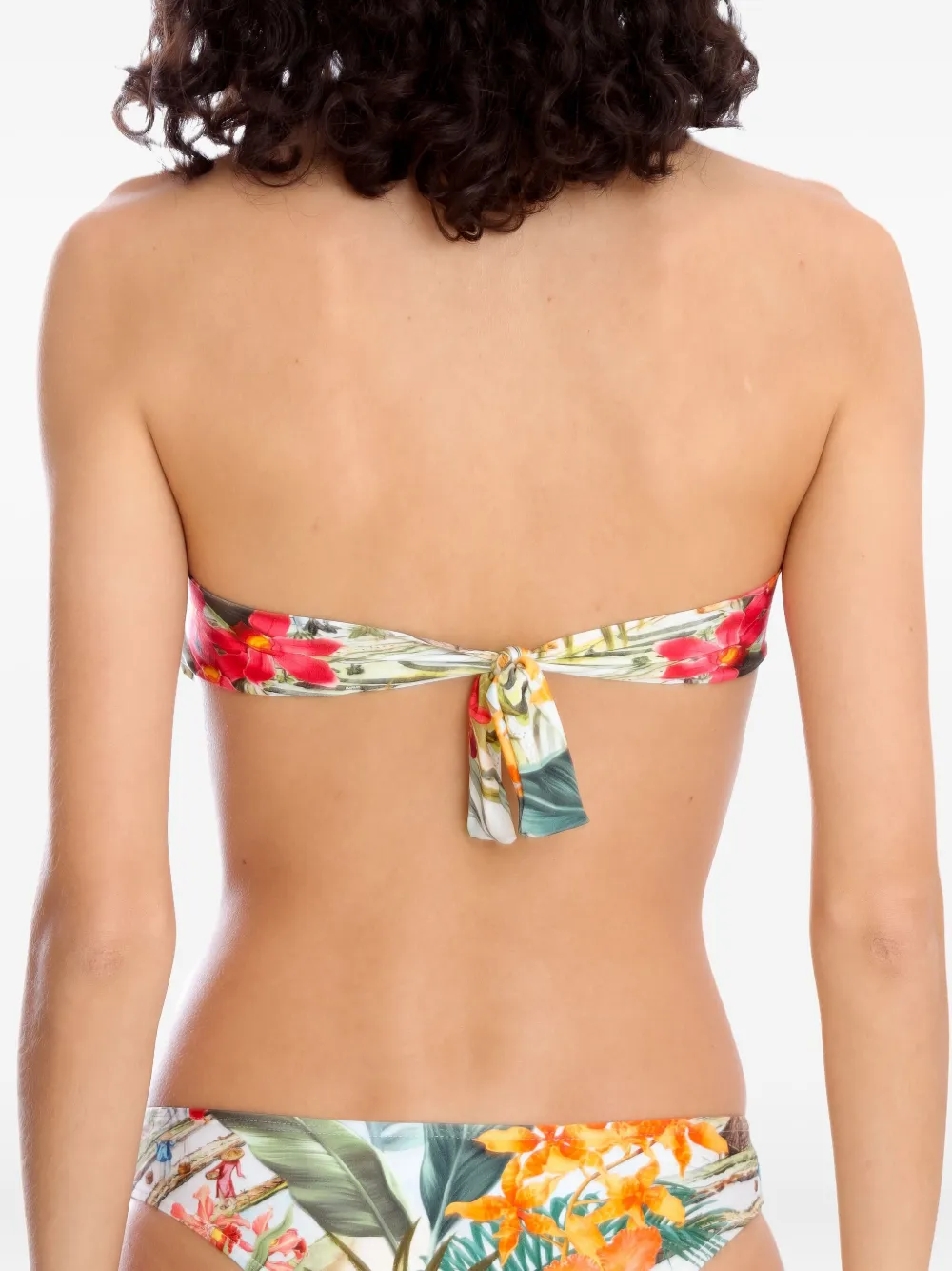 Lygia & Nanny Hawaii twisted-front floral bikini top Wit