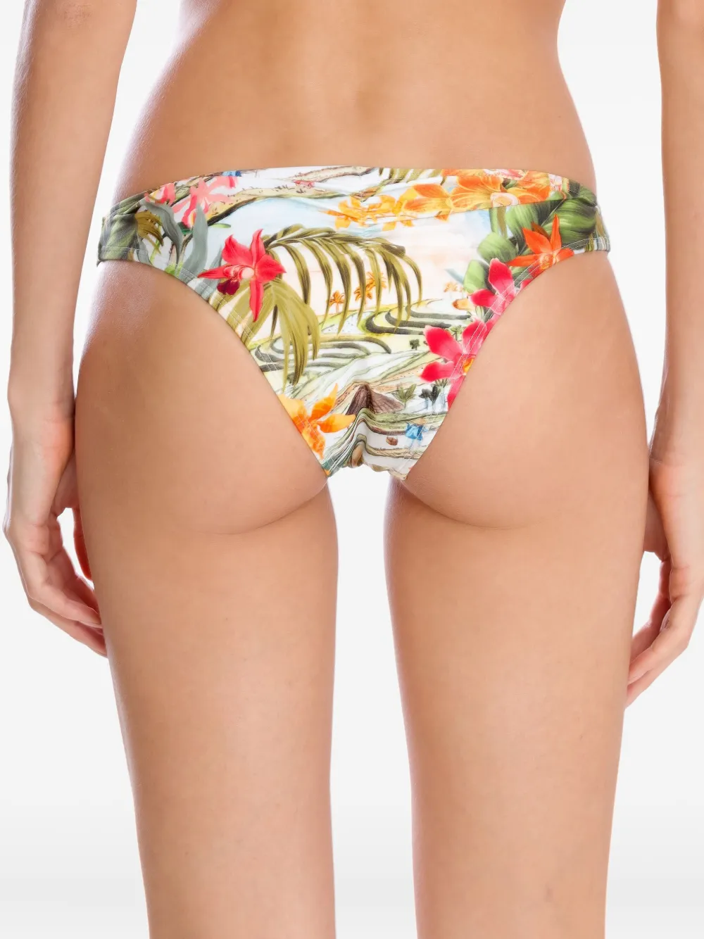 Lygia & Nanny tropical-print bikini bottom Wit
