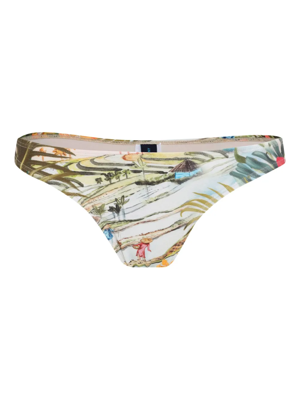 Lygia & Nanny tropical-print bikini bottom Wit