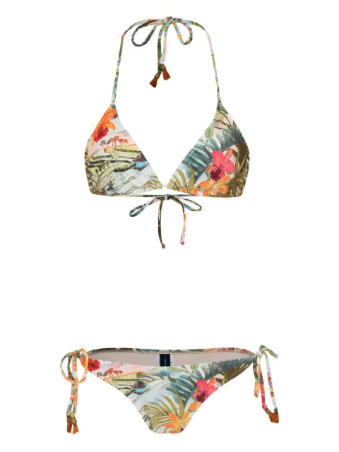Lygia & Nanny tropical-print triangle bikini