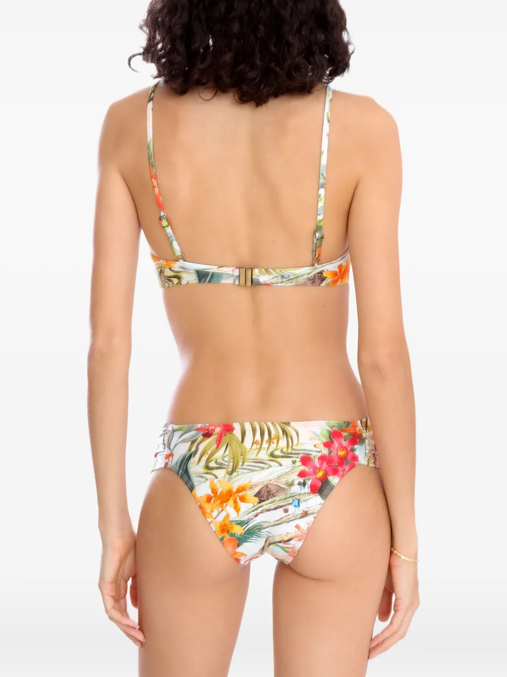 Lygia & Nanny twist-front floral-print bikini Wit