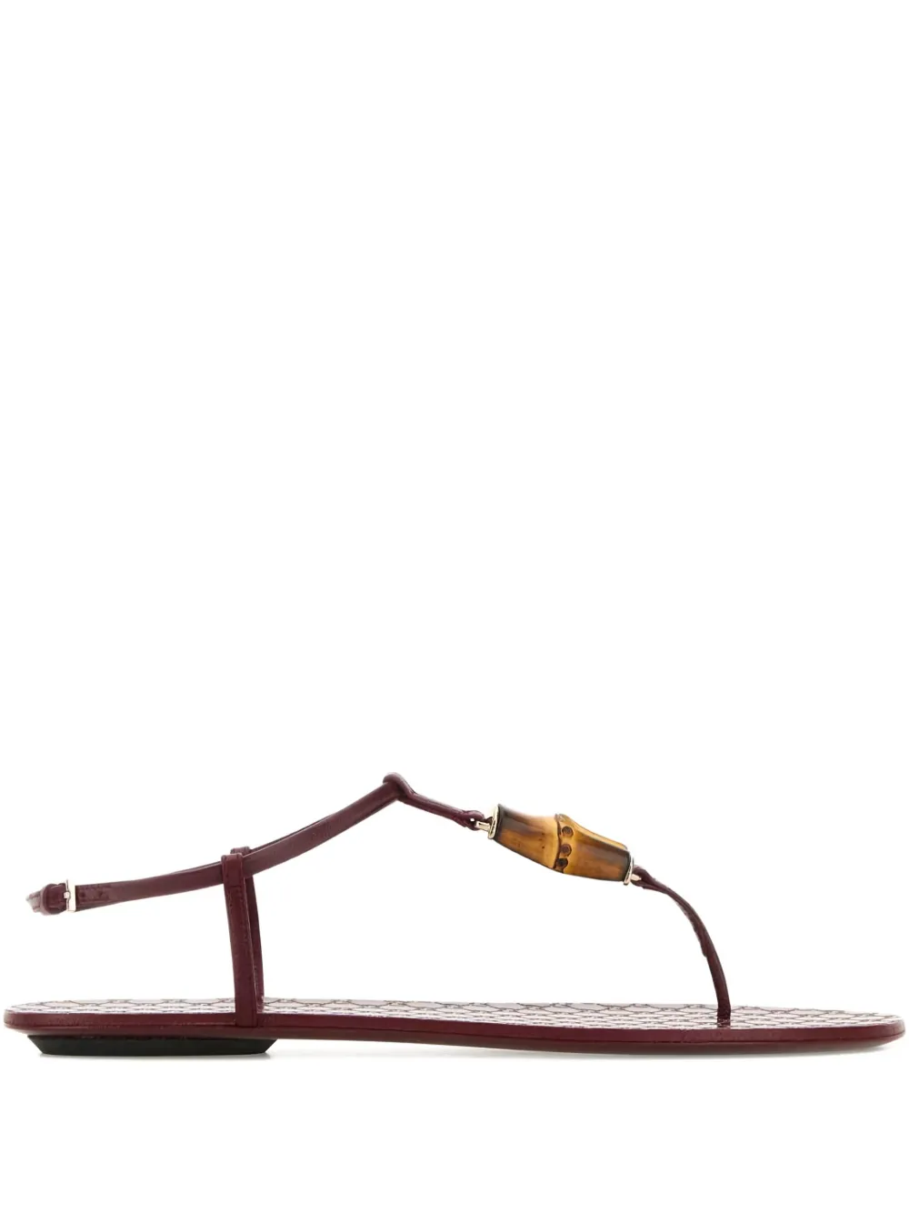 Gucci Sandalen met bamboe detail Rood