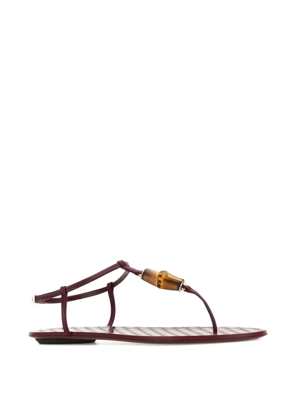 Gucci Sandalen met bamboe detail Rood