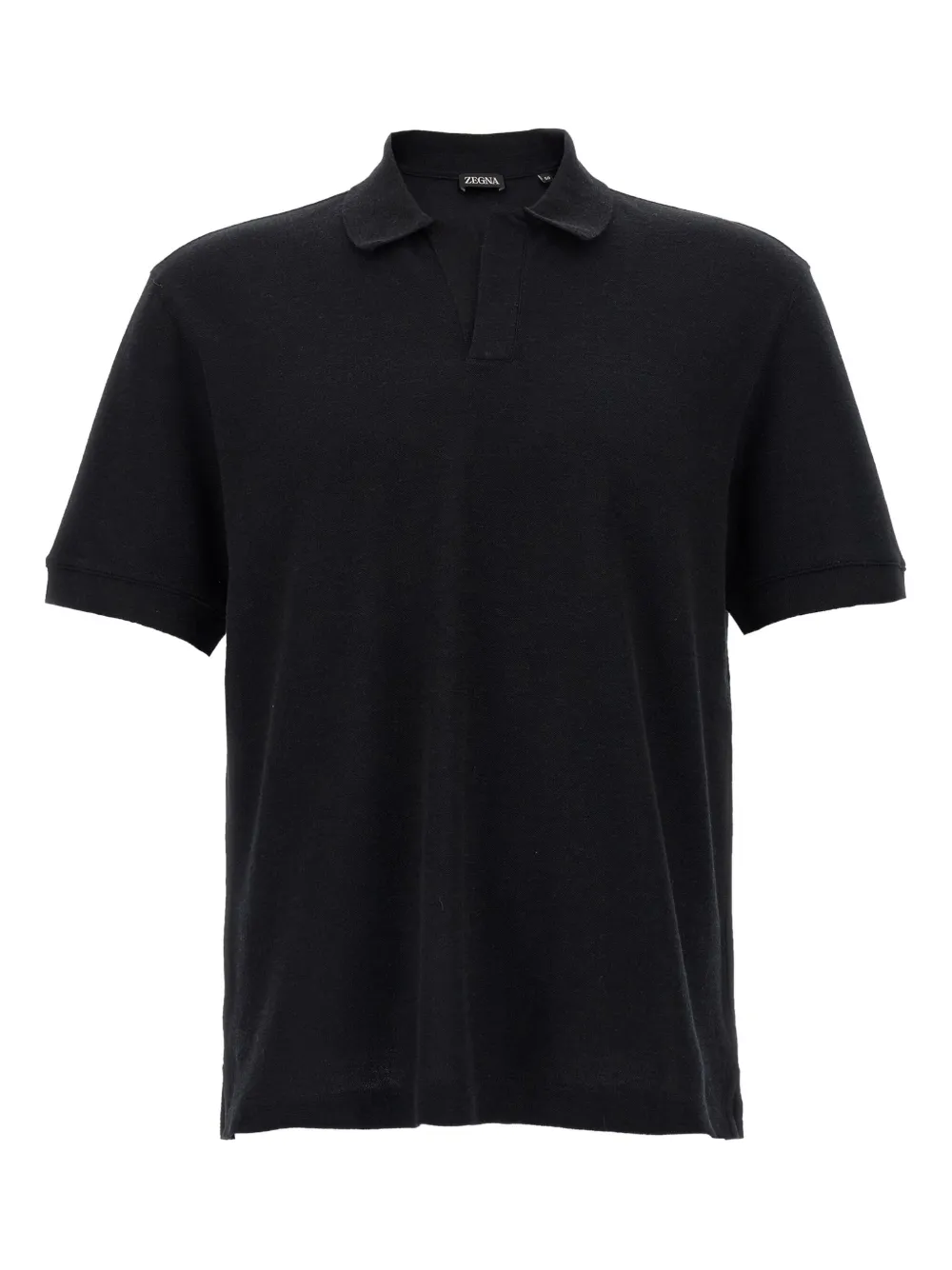 Zegna playera tipo polo con cuello en V | negro | Image 1
