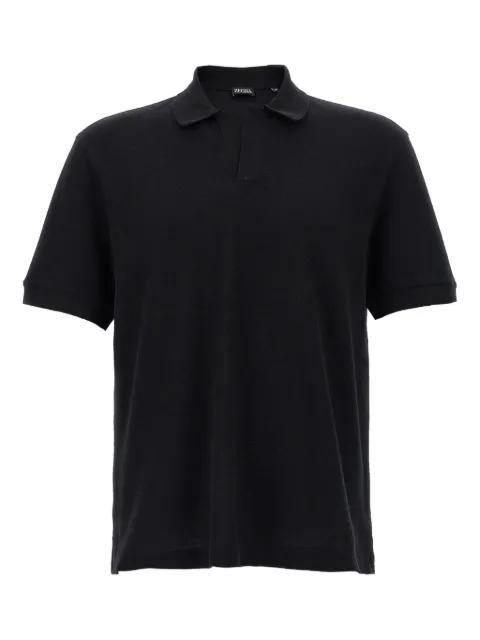 Zegna v-neck polo shirt