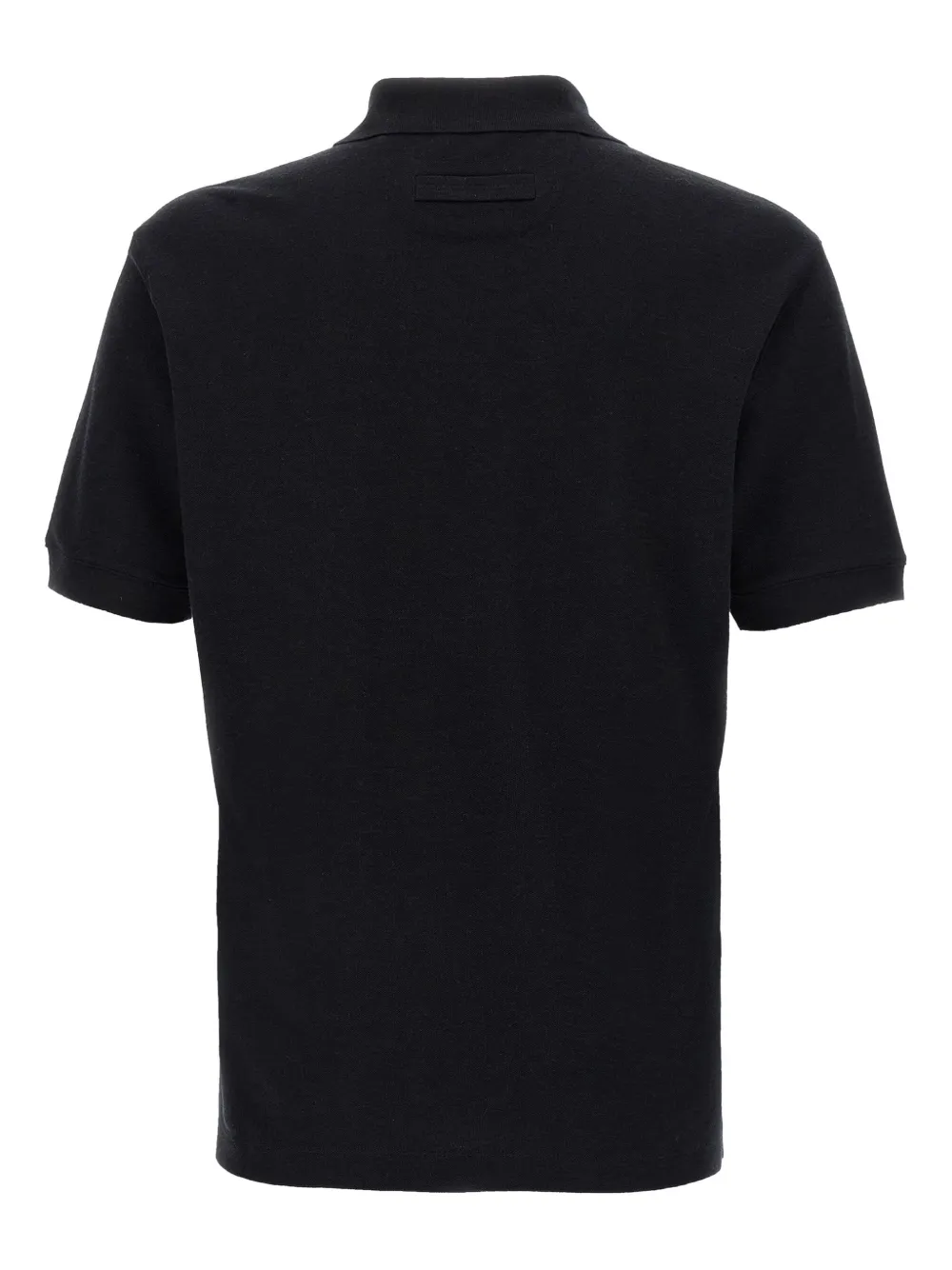 Zegna Poloshirt met V-hals - Zwart